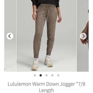 Lululemon Slim Down Joggers Sz 8